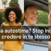 Bassa Autostima. Persone sorridenti e serene di diverse età che rappresentano il superamento della bassa autostima e la ritrovata fiducia in sé stessi