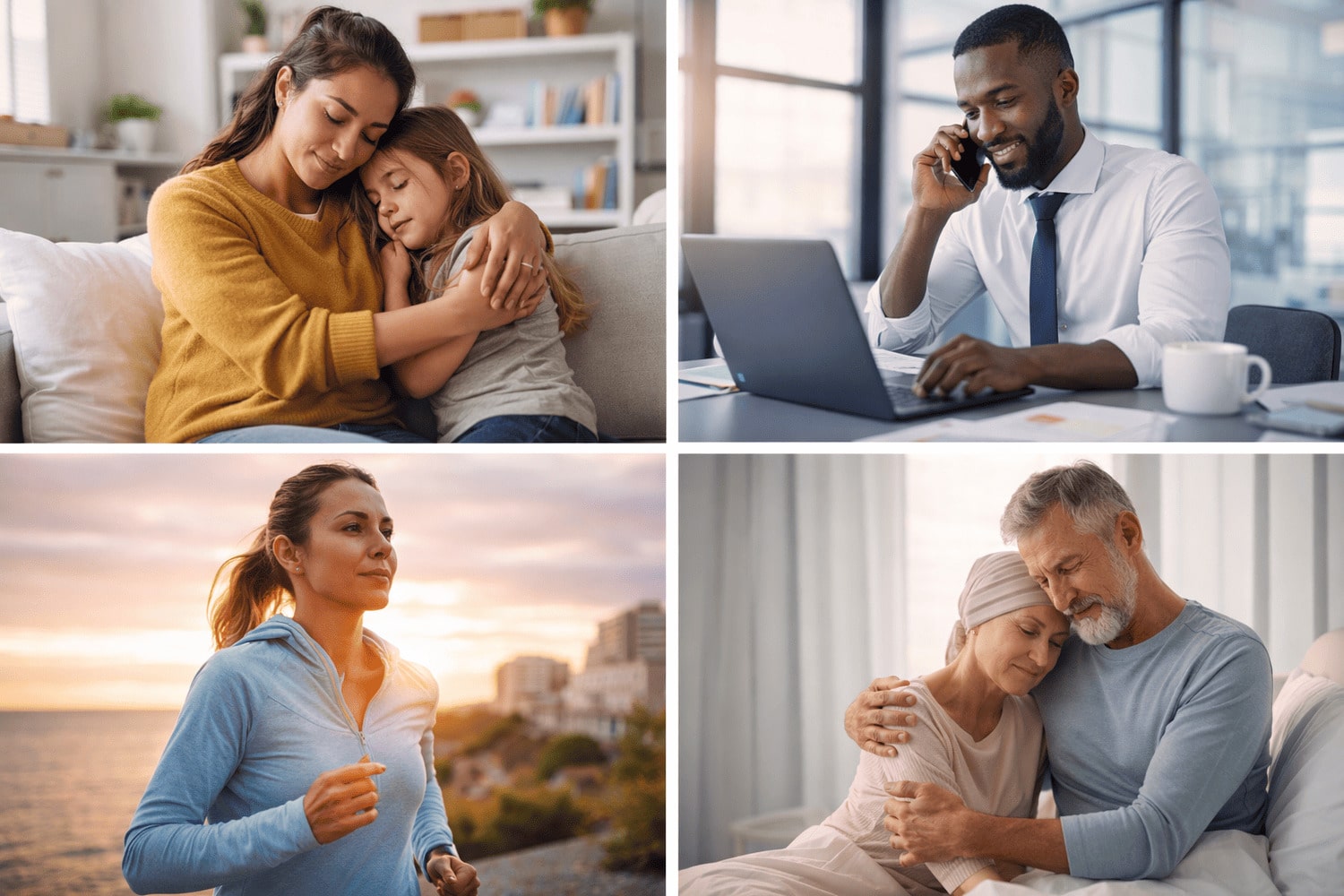 Come si fa ad essere resilienti nella vita quotidiana Persone che affrontano con resilienza le sfide della vita quotidiana tra famiglia, lavoro, salute e benessere personale
