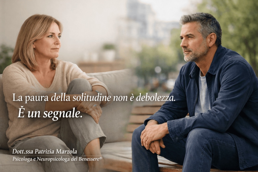 Paura della solitudine: persona adulta riflessiva, consapevolezza emotiva e possibilità di cambiamento