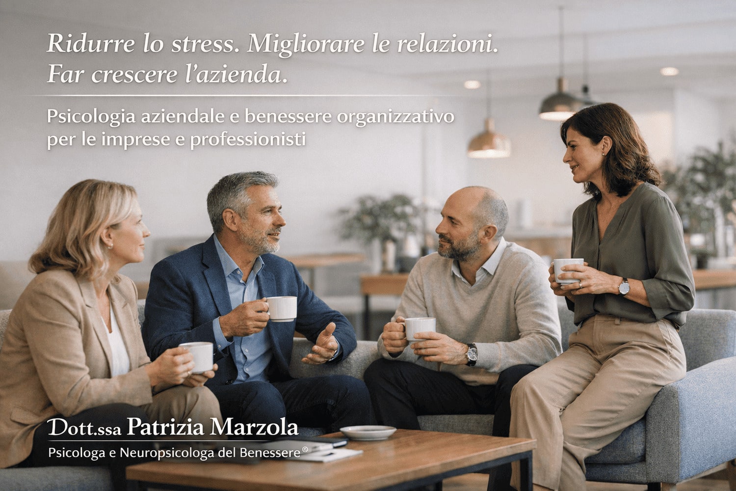 Psicologia aziendale – Benessere organizzativo e relazioni efficaci in azienda Psicologia aziendale e benessere organizzativo per imprese e professionisti, migliorare relazioni e ridurre lo stress sul lavoro