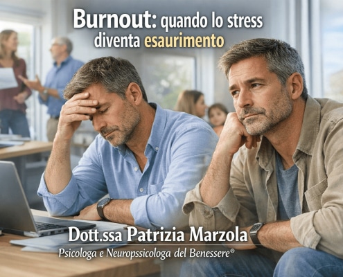 Burnout da stress lavorativo: persona stanca e sotto pressione in contesti di lavoro e vita quotidiana