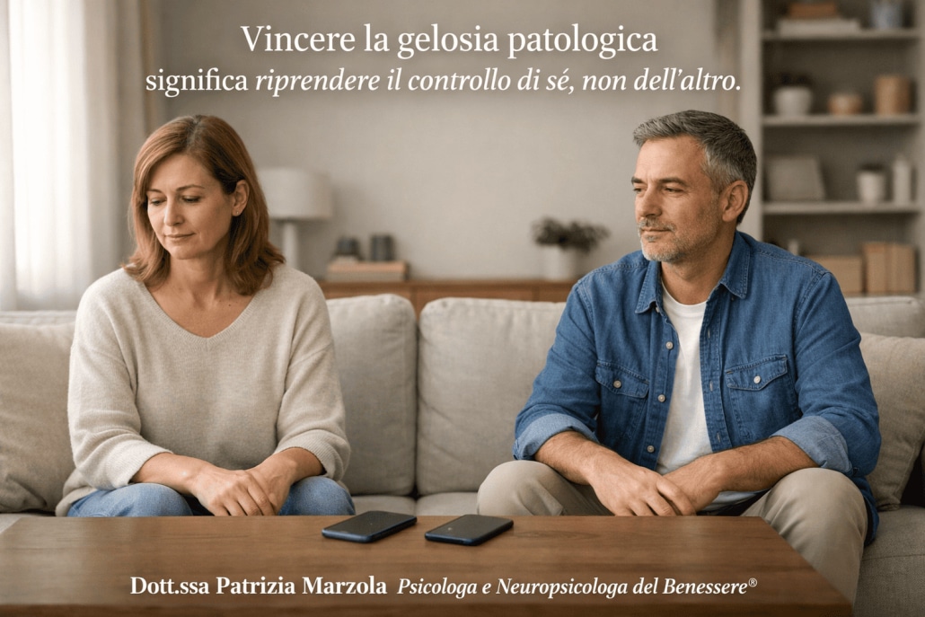 Uomo e donna che scelgono di non controllare il telefono, simbolo di come vincere la gelosia patologica e recuperare fiducia nella relazi
