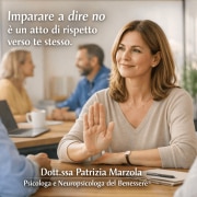 Persona adulta che comunica con calma e sicurezza in un contesto relazionale, simbolo di imparare a dire no senza sentirsi in colpa e mantenere confini sani.