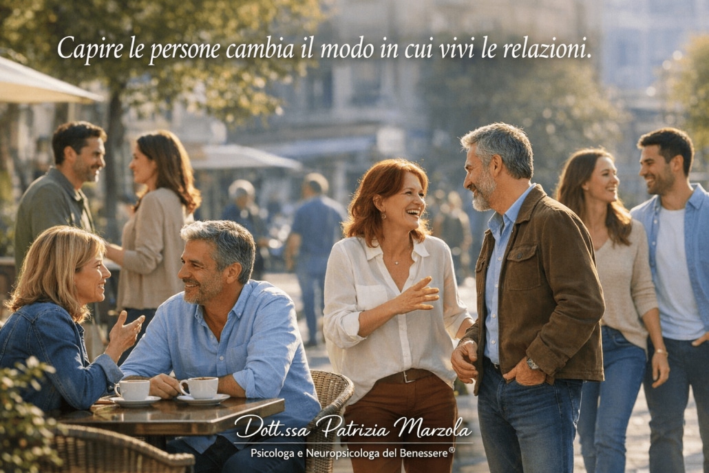 Persone che comunicano in diversi contesti relazionali per rappresentare i problemi relazionali e l’importanza di capire le persone nelle relazioni interpersonali
