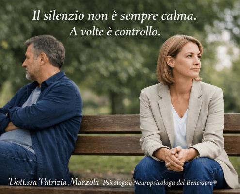 Il silenzio del partner narcisista come forma di controllo nella relazione di coppia