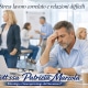 Persone al lavoro in un ambiente luminoso che mostrano tensione e stanchezza, esempio di stress lavoro correlato legato a relazioni difficili.