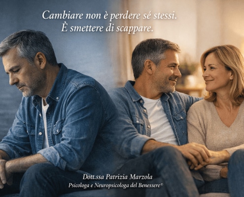Tratti narcisistici e cambiamento: uomo che passa dal ritiro emotivo a una relazione più serena e consapevole