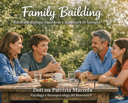 Family building e benessere familiare: una famiglia dialoga e si ascolta in un percorso di crescita e relazione