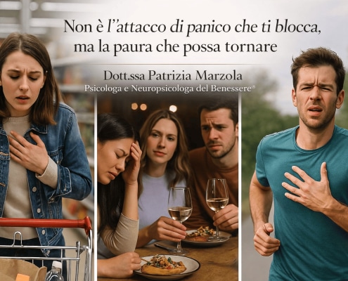 Paura dell’attacco di panico in diverse situazioni quotidiane come supermercato, ristorante e attività fisica