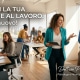 Un gruppo di colleghi sorridenti e dinamici in un ufficio luminoso, metafora visiva di chi è riuscito a ritrovare la motivazione al lavoro con energia.