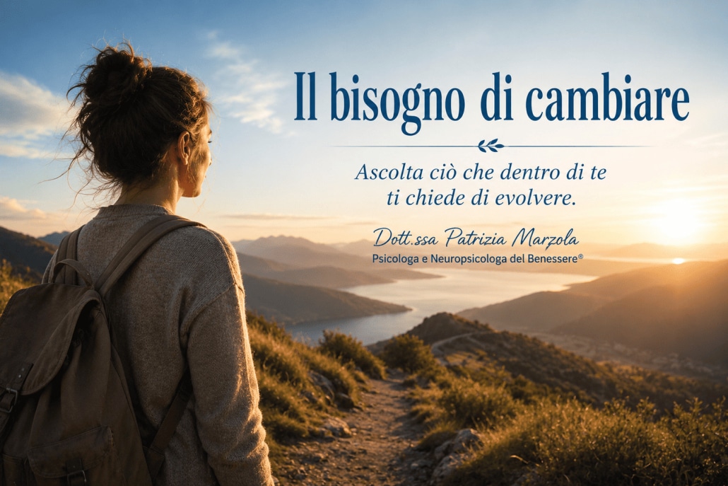 Persona che osserva un nuovo percorso davanti a sé, simbolo del bisogno di cambiare e della crescita personale.