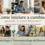 come iniziare a cambiare. Persone in diversi momenti della vita riflettono, lavorano, condividono relazioni e iniziano un percorso di cambiamento personale per uscire da un periodo di blocco.
