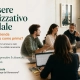 Riunione sul benessere organizzativo aziendale con un team di lavoro.
