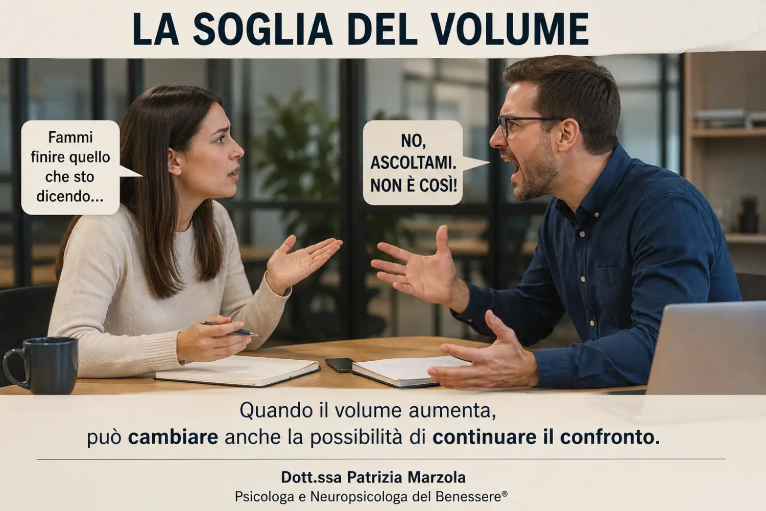 La Soglia del Volume: come difendersi da chi alza la voce Come difendersi da chi alza la voce: la Soglia del Volume durante una discussione