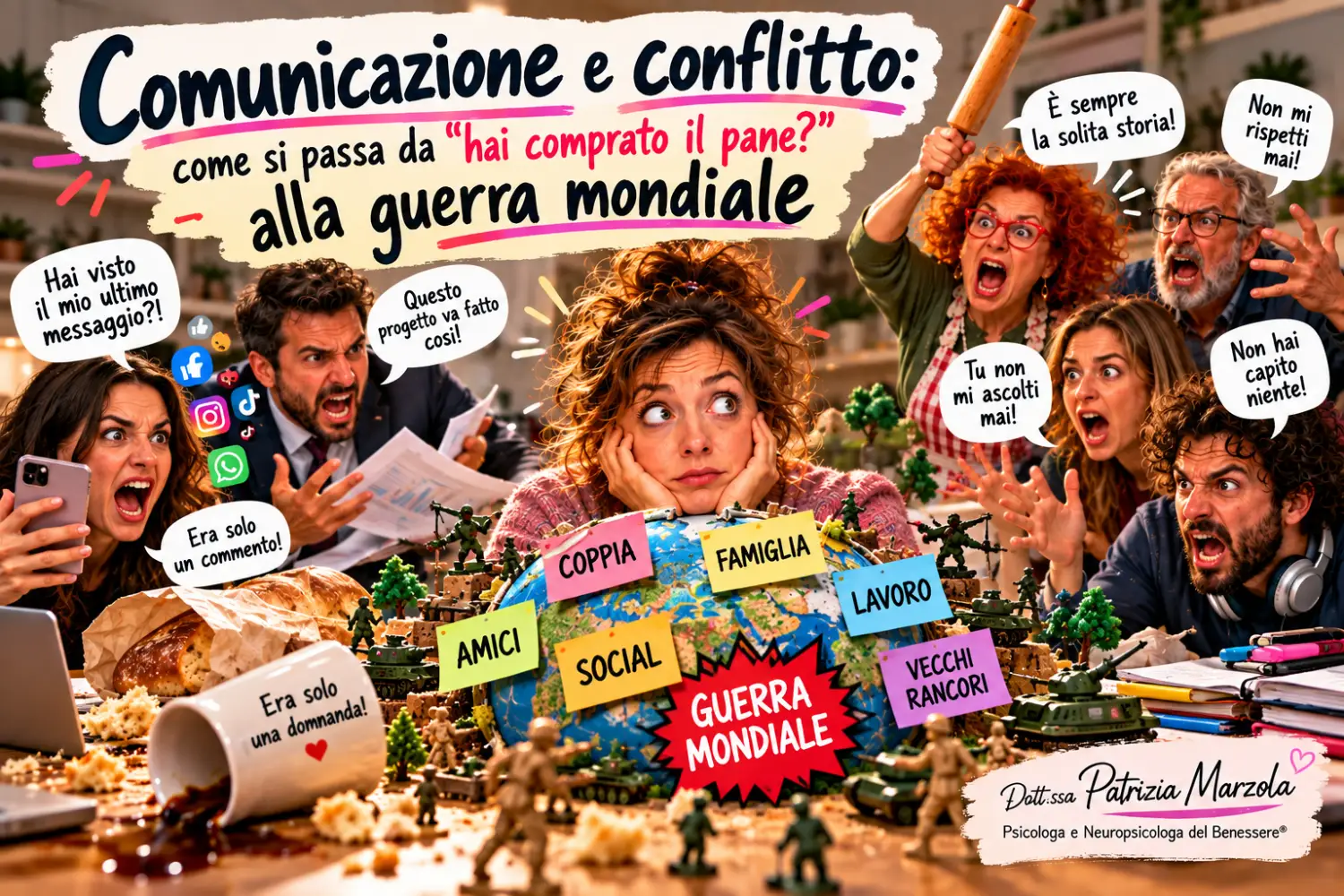 Comunicazione e conflitto: da una domanda alla guerra mondiale Comunicazione e conflitto nelle relazioni interpersonali
