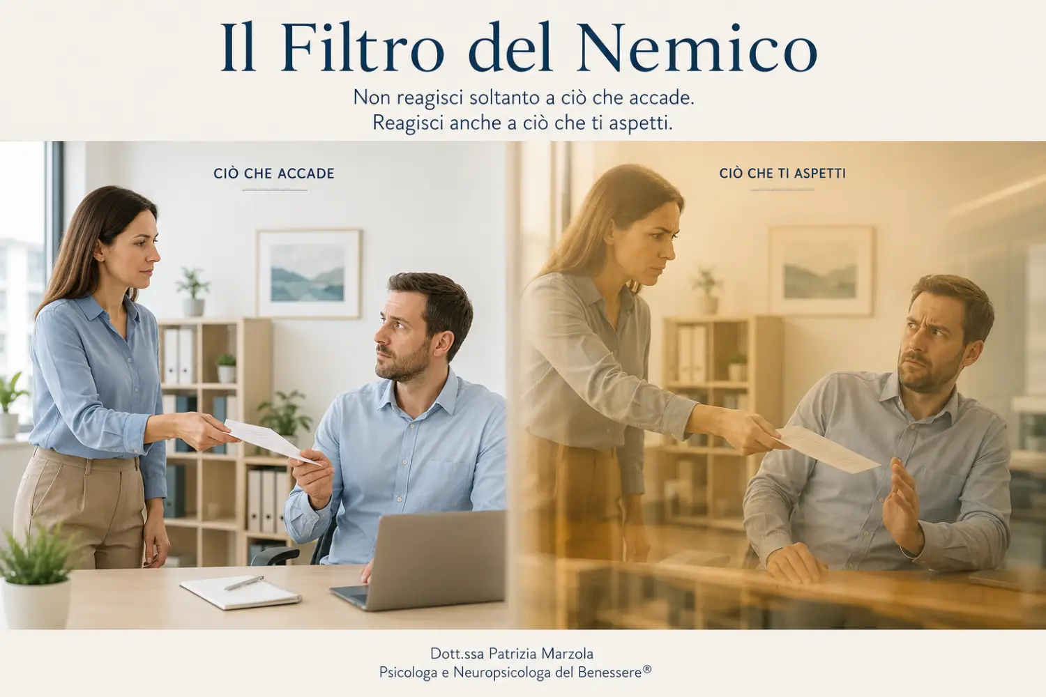 Il Filtro del Nemico nelle relazioni ostili Il Filtro del Nemico mostra come le esperienze passate influenzano la percezione di una relazione ostile