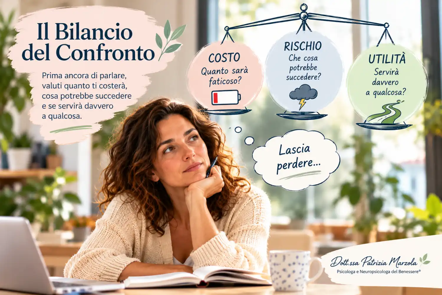 Il Bilancio del Confronto Il Bilancio del Confronto tra costo, rischio e utilità