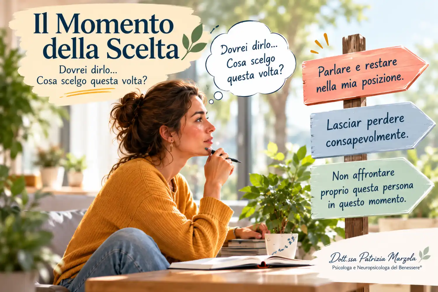Il Momento della Scelta nella paura del confronto Il momento della scelta tra parlare, lasciar perdere o rimandare il confronto